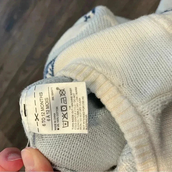 Janie and Jack sweater one piece 6 -12 months - Picture 5 of 6